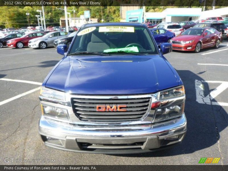 Navy Blue / Ebony 2012 GMC Canyon SLE Crew Cab 4x4