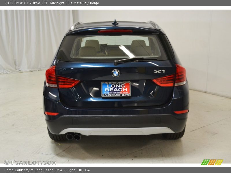 Midnight Blue Metallic / Beige 2013 BMW X1 xDrive 35i
