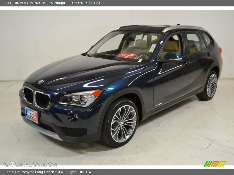 Midnight Blue Metallic / Beige 2013 BMW X1 xDrive 35i