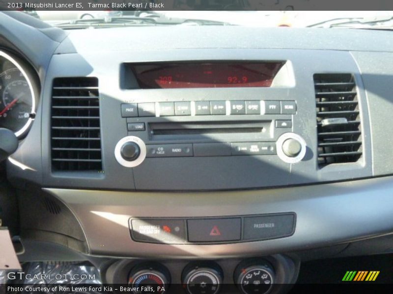 Tarmac Black Pearl / Black 2013 Mitsubishi Lancer ES