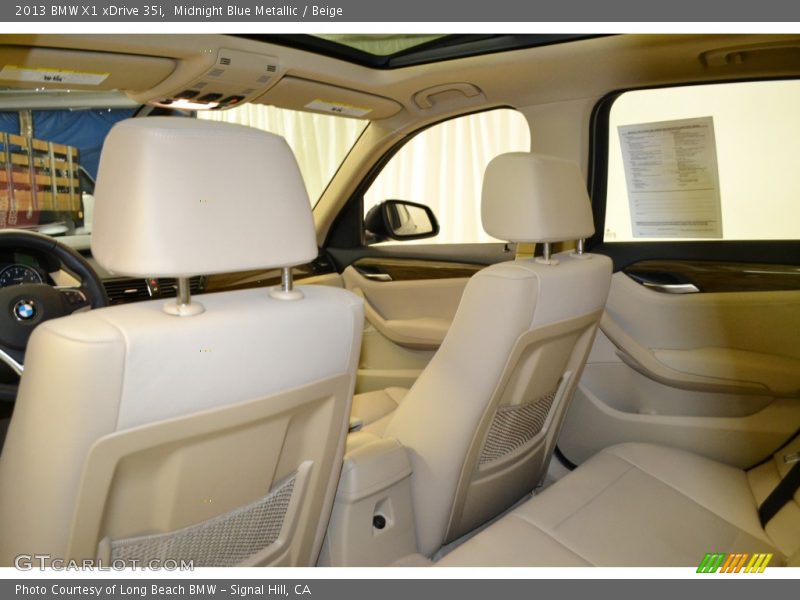 Midnight Blue Metallic / Beige 2013 BMW X1 xDrive 35i