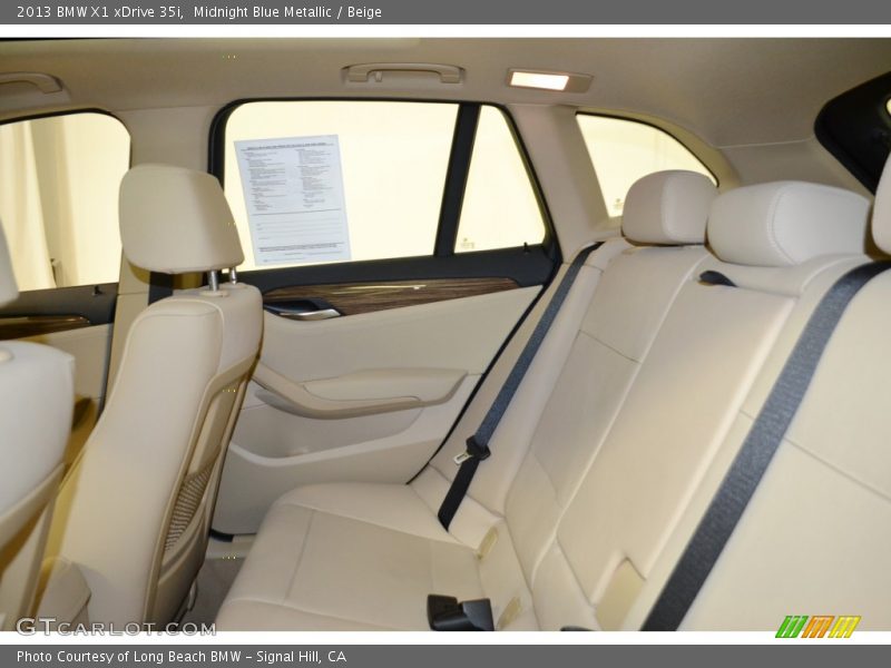 Midnight Blue Metallic / Beige 2013 BMW X1 xDrive 35i