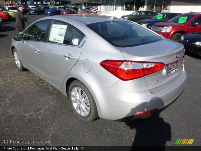 Bright Silver / Black 2015 Kia Forte EX