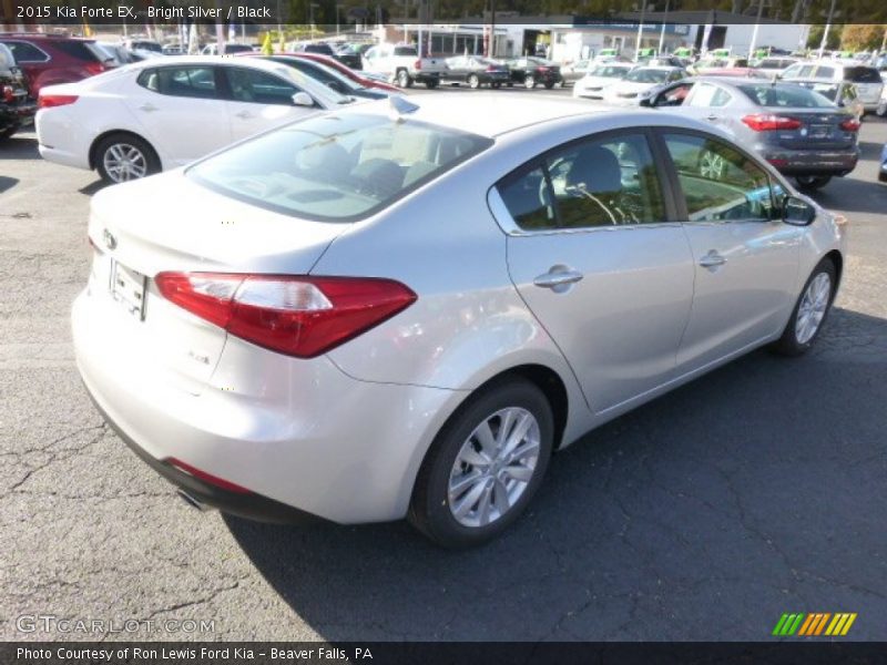 Bright Silver / Black 2015 Kia Forte EX