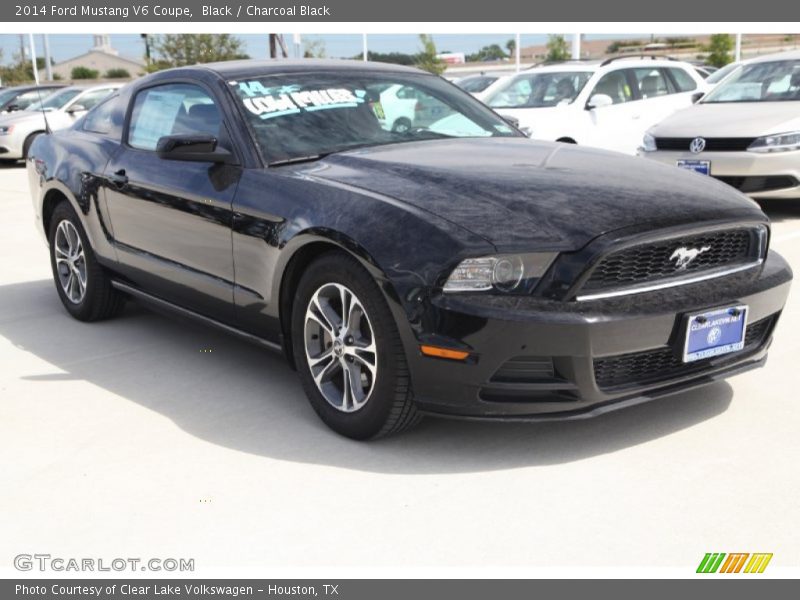 Black / Charcoal Black 2014 Ford Mustang V6 Coupe
