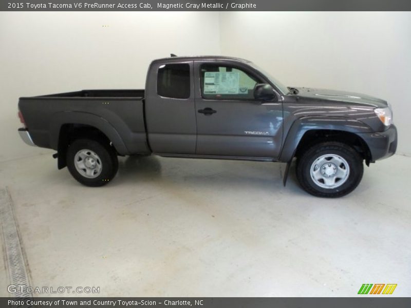 Magnetic Gray Metallic / Graphite 2015 Toyota Tacoma V6 PreRunner Access Cab