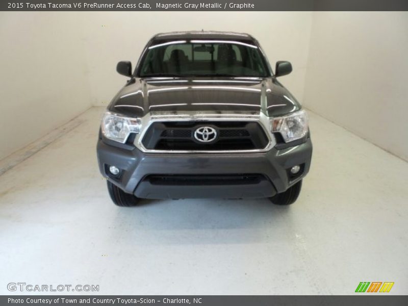 Magnetic Gray Metallic / Graphite 2015 Toyota Tacoma V6 PreRunner Access Cab