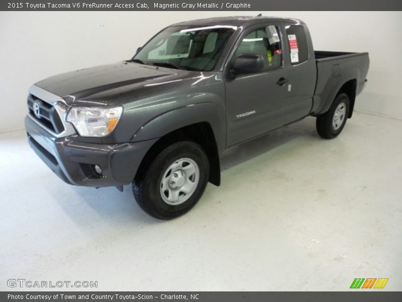 Magnetic Gray Metallic / Graphite 2015 Toyota Tacoma V6 PreRunner Access Cab