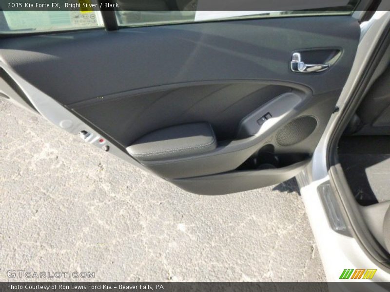 Bright Silver / Black 2015 Kia Forte EX