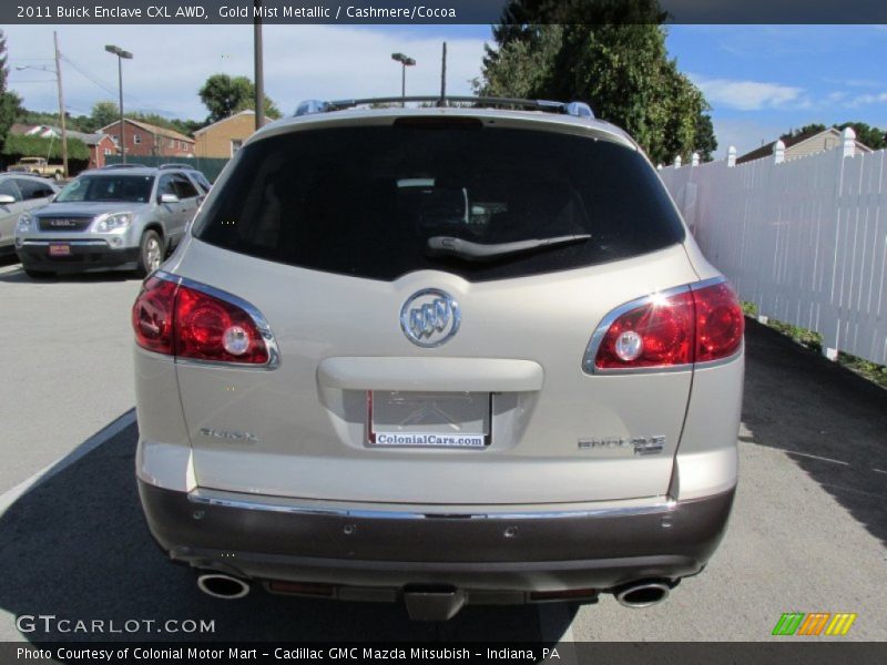 Gold Mist Metallic / Cashmere/Cocoa 2011 Buick Enclave CXL AWD