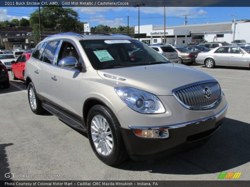 Gold Mist Metallic / Cashmere/Cocoa 2011 Buick Enclave CXL AWD