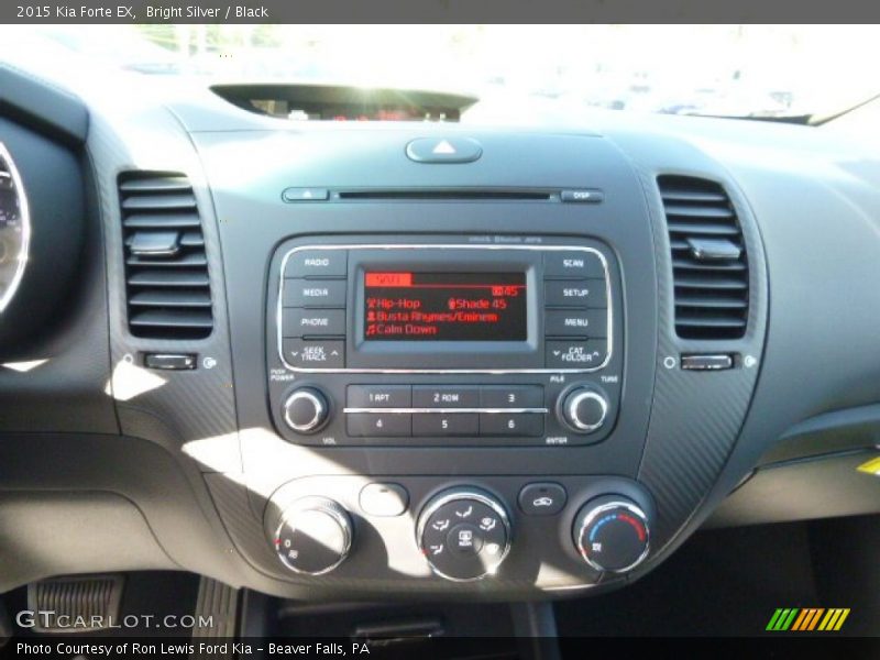 Bright Silver / Black 2015 Kia Forte EX
