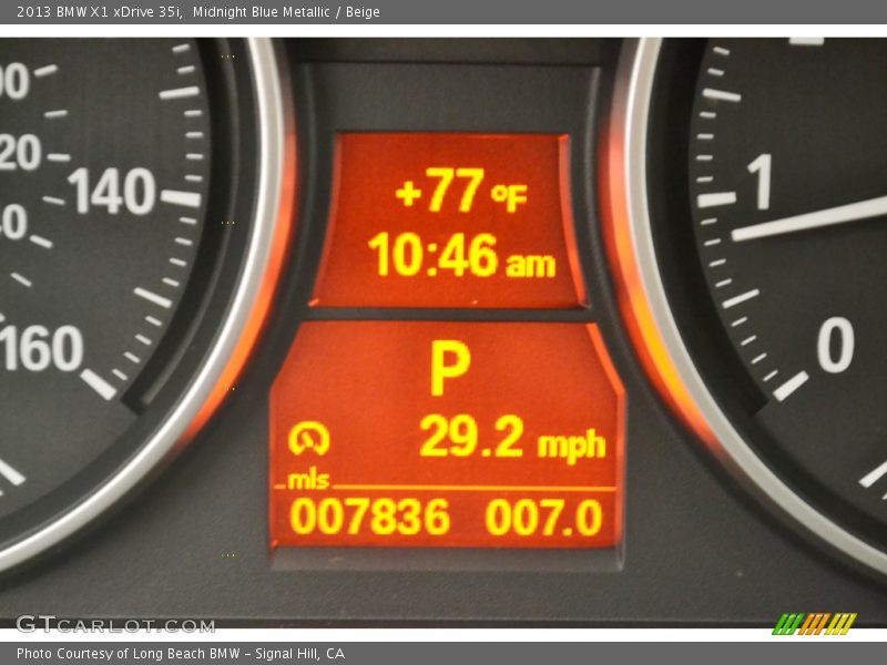 Midnight Blue Metallic / Beige 2013 BMW X1 xDrive 35i