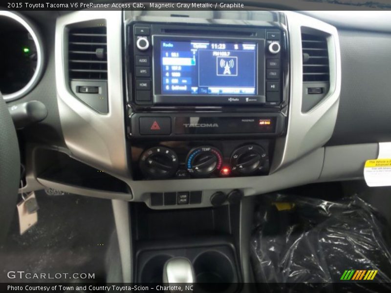 Magnetic Gray Metallic / Graphite 2015 Toyota Tacoma V6 PreRunner Access Cab
