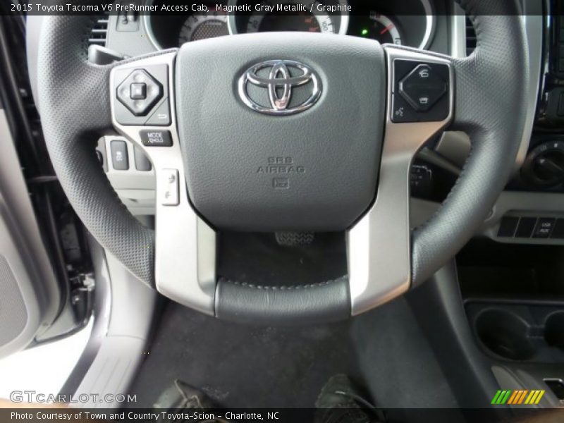 Magnetic Gray Metallic / Graphite 2015 Toyota Tacoma V6 PreRunner Access Cab