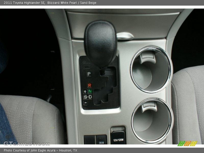 Blizzard White Pearl / Sand Beige 2011 Toyota Highlander SE