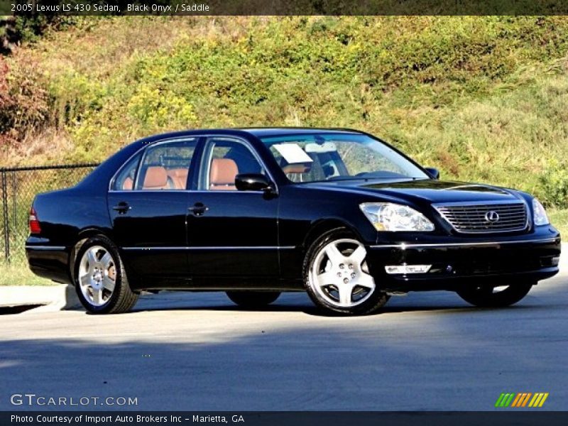 Black Onyx / Saddle 2005 Lexus LS 430 Sedan