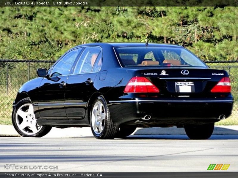 Black Onyx / Saddle 2005 Lexus LS 430 Sedan