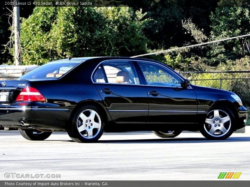 Black Onyx / Saddle 2005 Lexus LS 430 Sedan