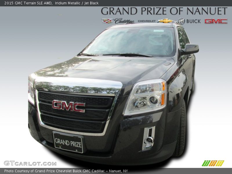 Iridium Metallic / Jet Black 2015 GMC Terrain SLE AWD