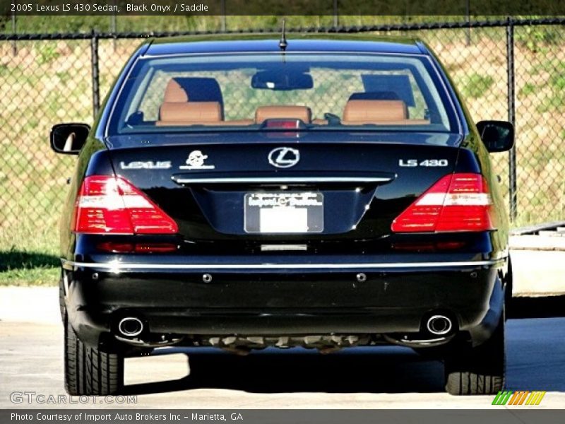 Black Onyx / Saddle 2005 Lexus LS 430 Sedan