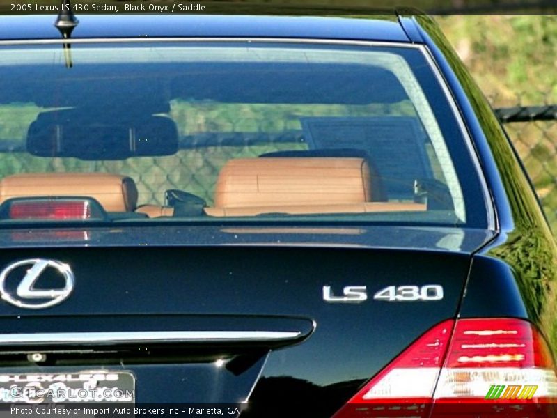 Black Onyx / Saddle 2005 Lexus LS 430 Sedan