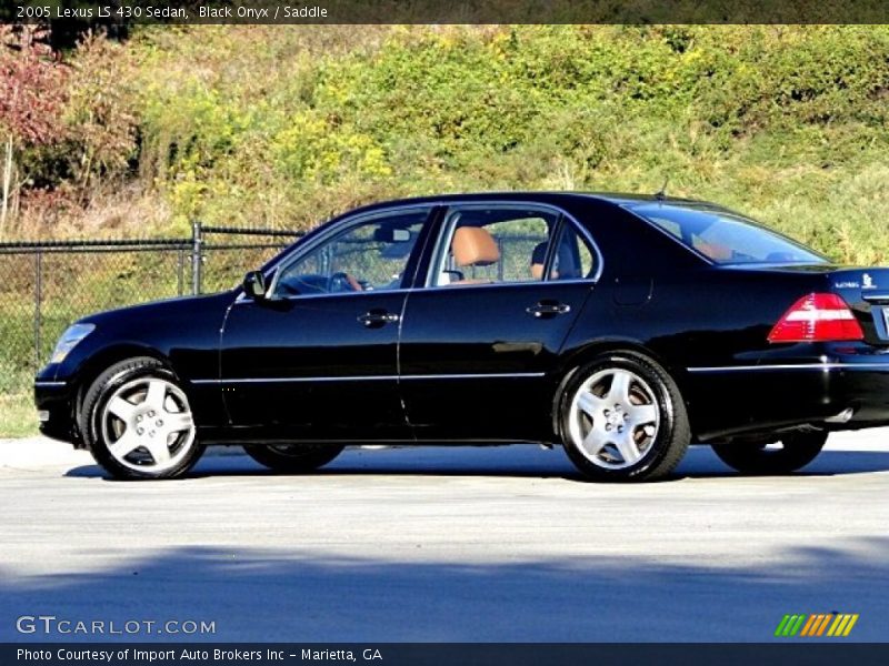 Black Onyx / Saddle 2005 Lexus LS 430 Sedan