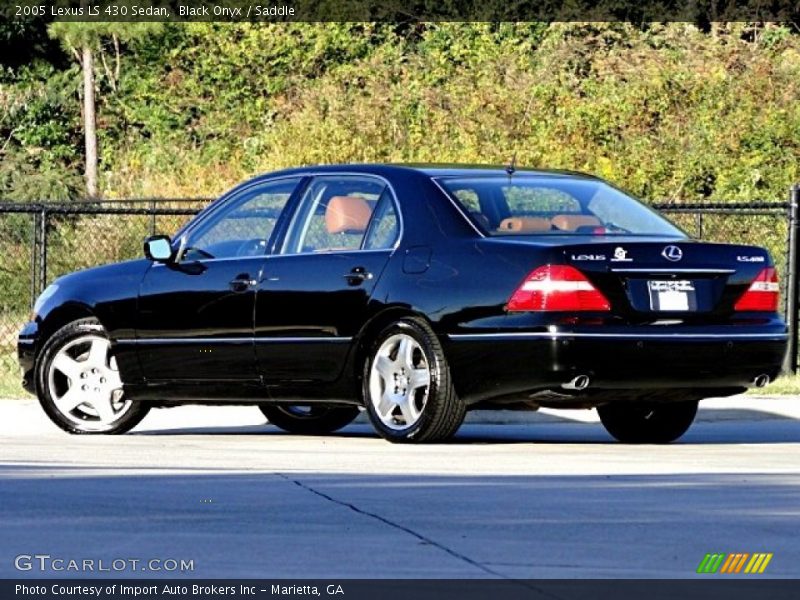 Black Onyx / Saddle 2005 Lexus LS 430 Sedan