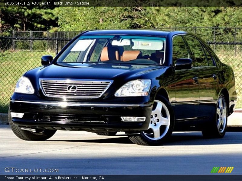 Black Onyx / Saddle 2005 Lexus LS 430 Sedan