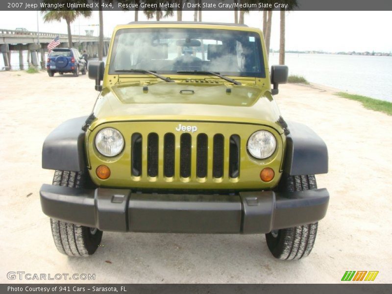 Rescue Green Metallic / Dark Slate Gray/Medium Slate Gray 2007 Jeep Wrangler Unlimited X 4x4