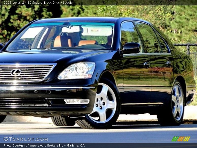 Black Onyx / Saddle 2005 Lexus LS 430 Sedan