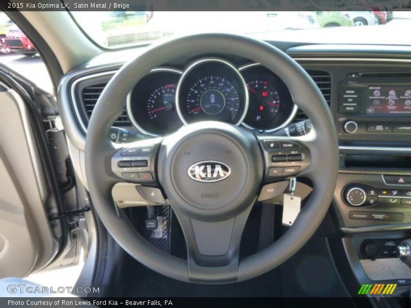 Satin Metal / Beige 2015 Kia Optima LX