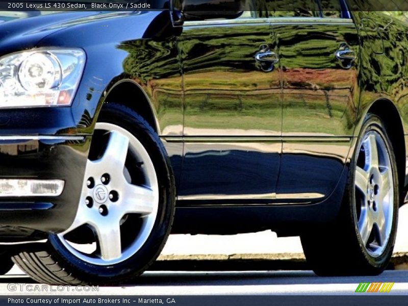 Black Onyx / Saddle 2005 Lexus LS 430 Sedan