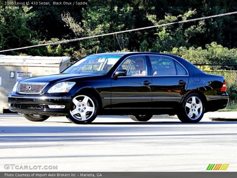 Black Onyx / Saddle 2005 Lexus LS 430 Sedan