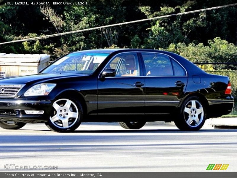 Black Onyx / Saddle 2005 Lexus LS 430 Sedan
