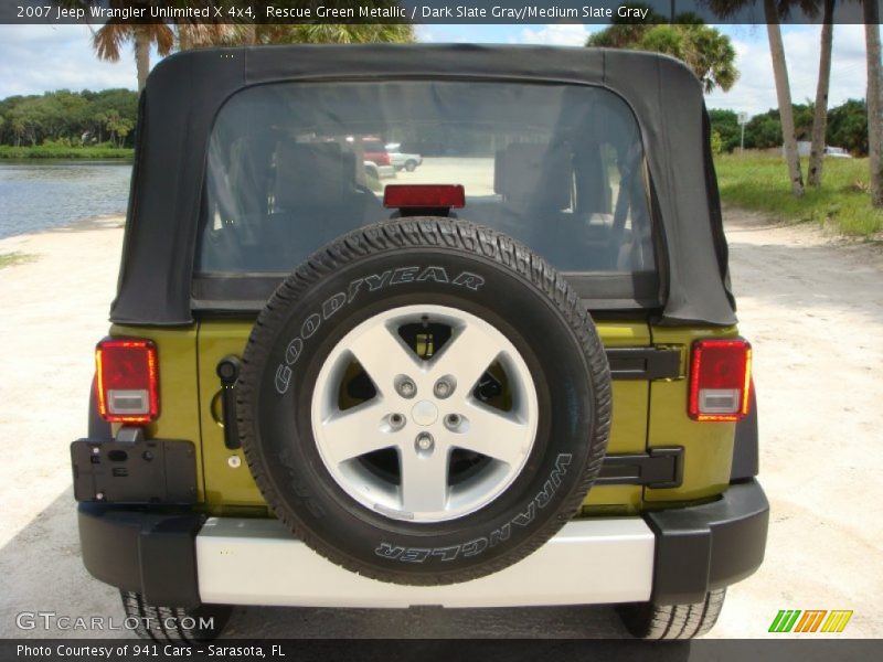 Rescue Green Metallic / Dark Slate Gray/Medium Slate Gray 2007 Jeep Wrangler Unlimited X 4x4