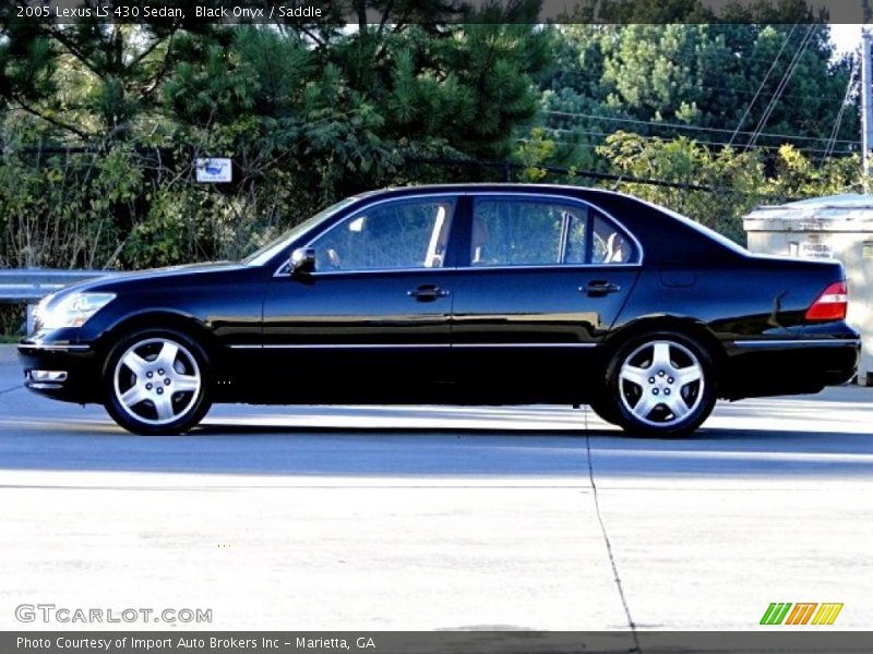 Black Onyx / Saddle 2005 Lexus LS 430 Sedan