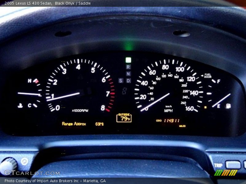 Black Onyx / Saddle 2005 Lexus LS 430 Sedan