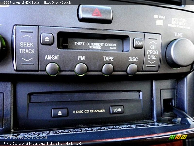 Black Onyx / Saddle 2005 Lexus LS 430 Sedan