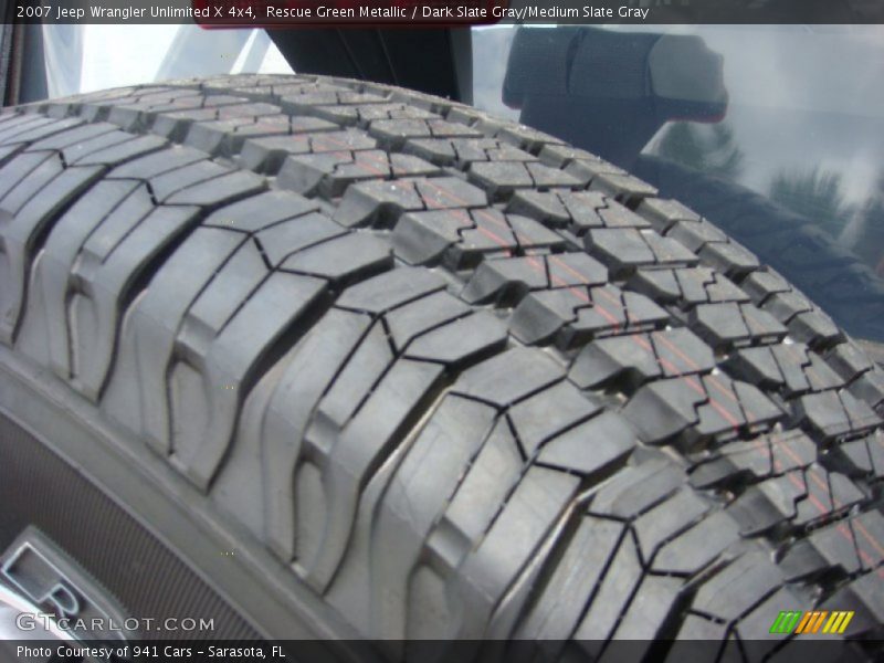 Rescue Green Metallic / Dark Slate Gray/Medium Slate Gray 2007 Jeep Wrangler Unlimited X 4x4