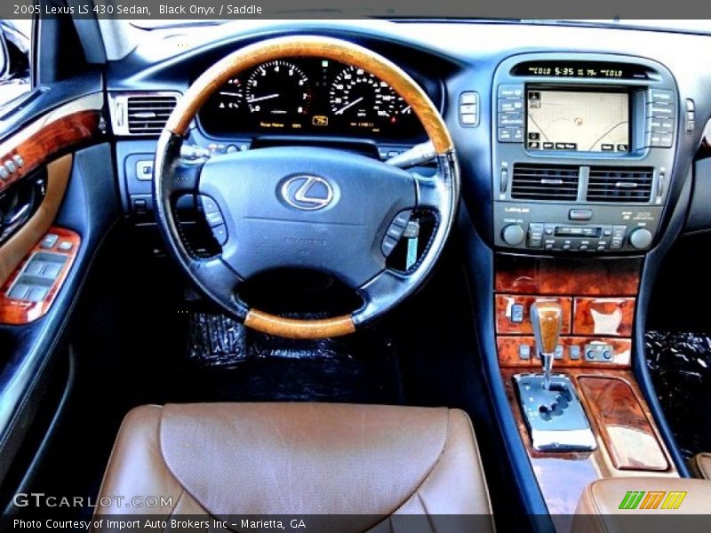 Black Onyx / Saddle 2005 Lexus LS 430 Sedan