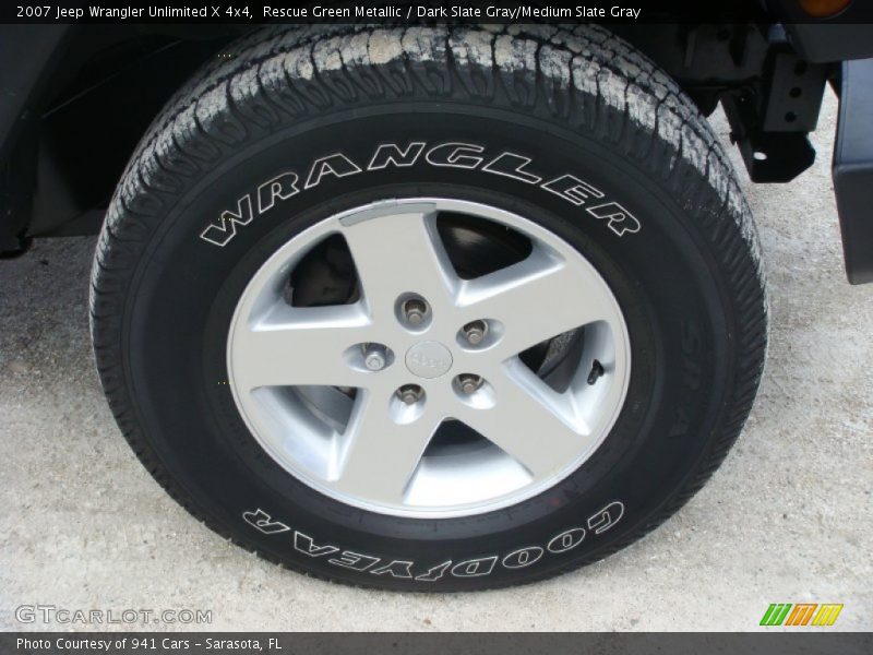 Rescue Green Metallic / Dark Slate Gray/Medium Slate Gray 2007 Jeep Wrangler Unlimited X 4x4