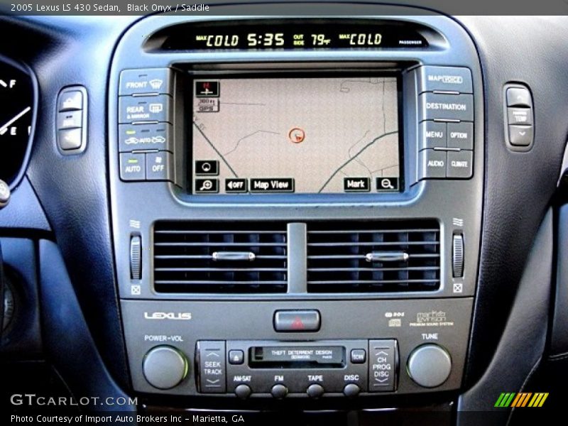 Black Onyx / Saddle 2005 Lexus LS 430 Sedan