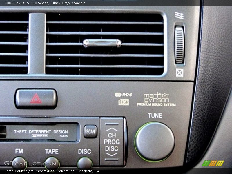 Black Onyx / Saddle 2005 Lexus LS 430 Sedan