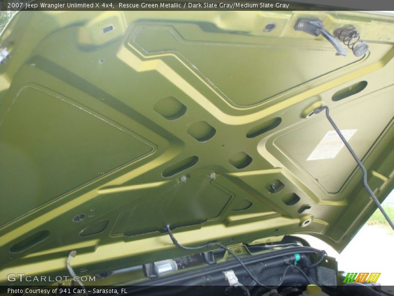 Rescue Green Metallic / Dark Slate Gray/Medium Slate Gray 2007 Jeep Wrangler Unlimited X 4x4