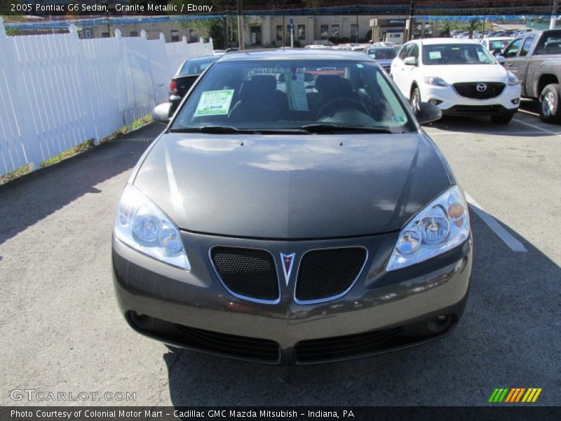 Granite Metallic / Ebony 2005 Pontiac G6 Sedan