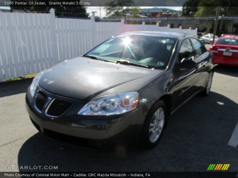 Granite Metallic / Ebony 2005 Pontiac G6 Sedan
