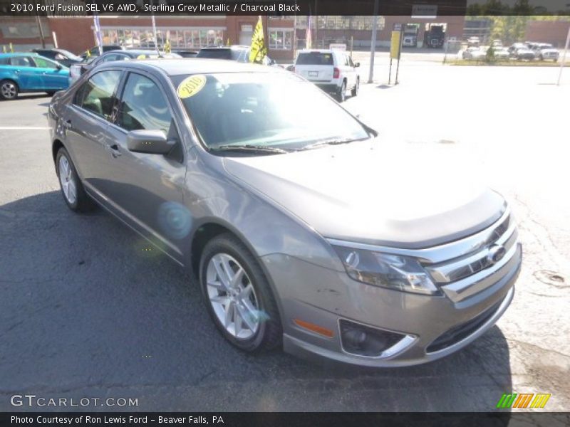 Sterling Grey Metallic / Charcoal Black 2010 Ford Fusion SEL V6 AWD
