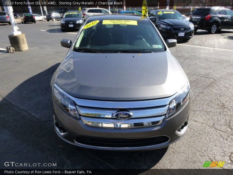 Sterling Grey Metallic / Charcoal Black 2010 Ford Fusion SEL V6 AWD