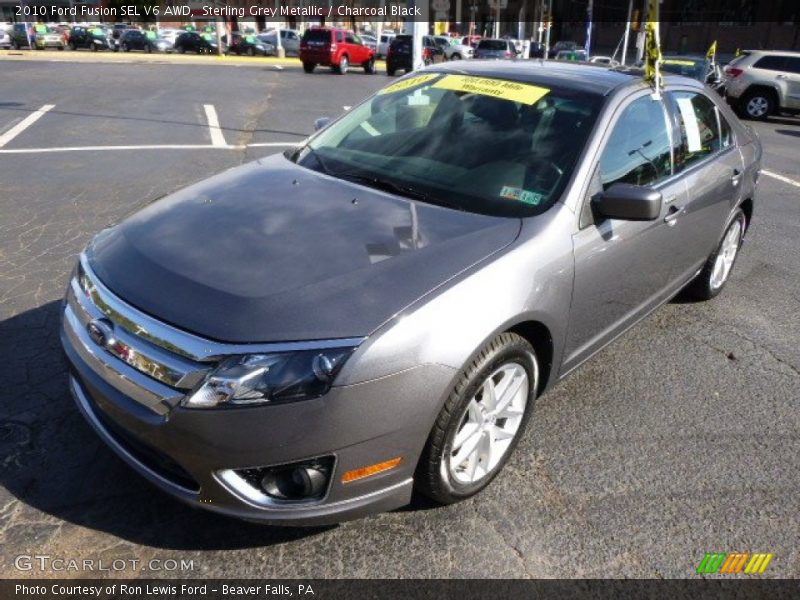 Sterling Grey Metallic / Charcoal Black 2010 Ford Fusion SEL V6 AWD